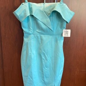NWT One One Six Cocktail dress in Blue Teal Aqua size XS